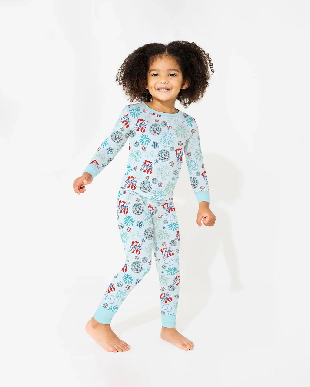 Land Of Free Family Matching Bamboo Two Piece Long Sleeve Pajama Set