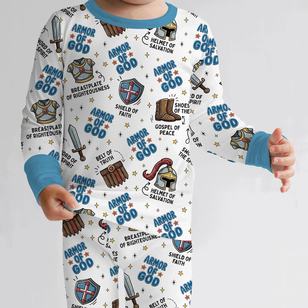 Armor of God Bamboo Two Piece Long Sleeve Pajama Set