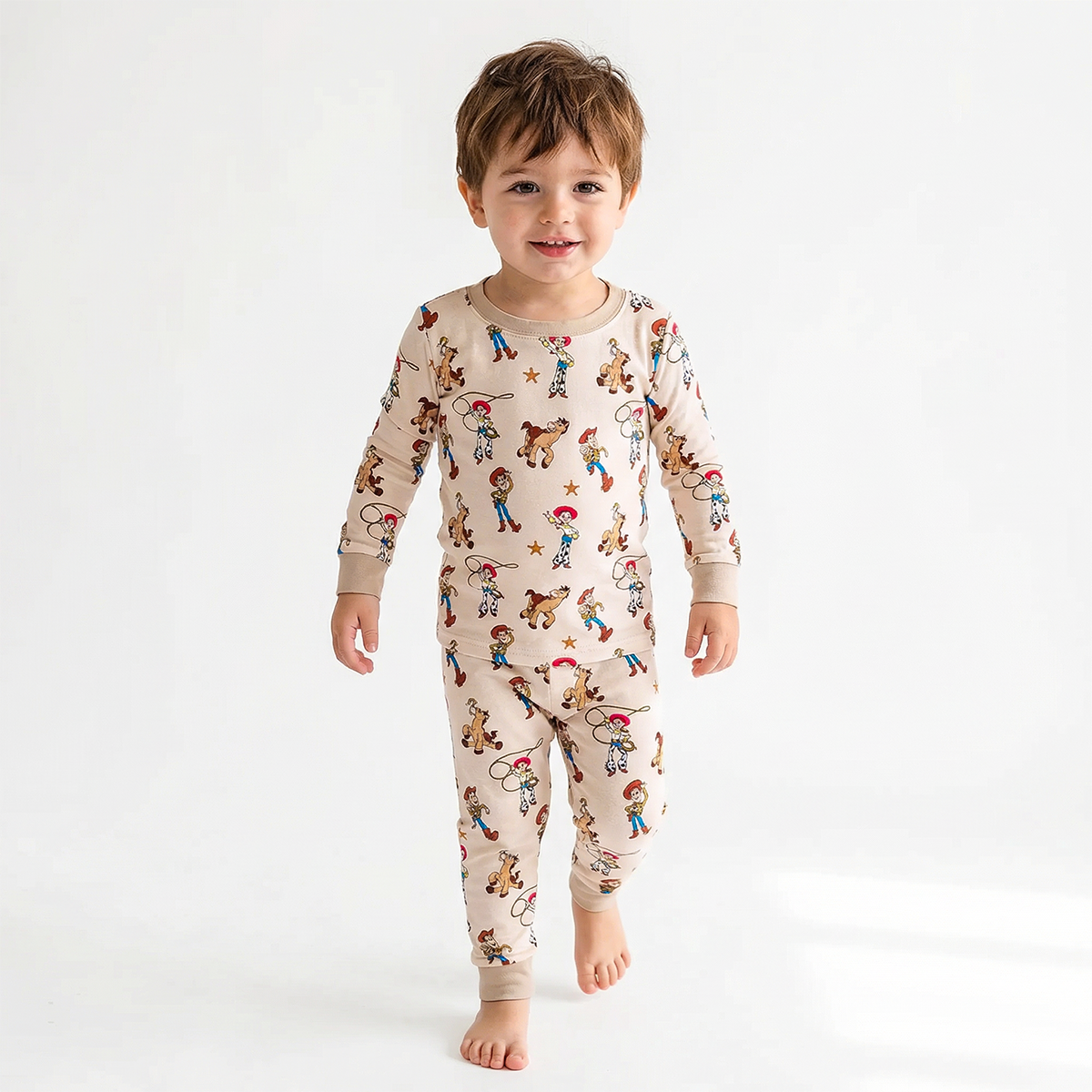 Cowboys Horses Bamboo Long Sleeve Pajama Set