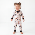 Halloween Pumpkin Ghost Rainbow Kids Bamboo Two-Piece Pajama Set