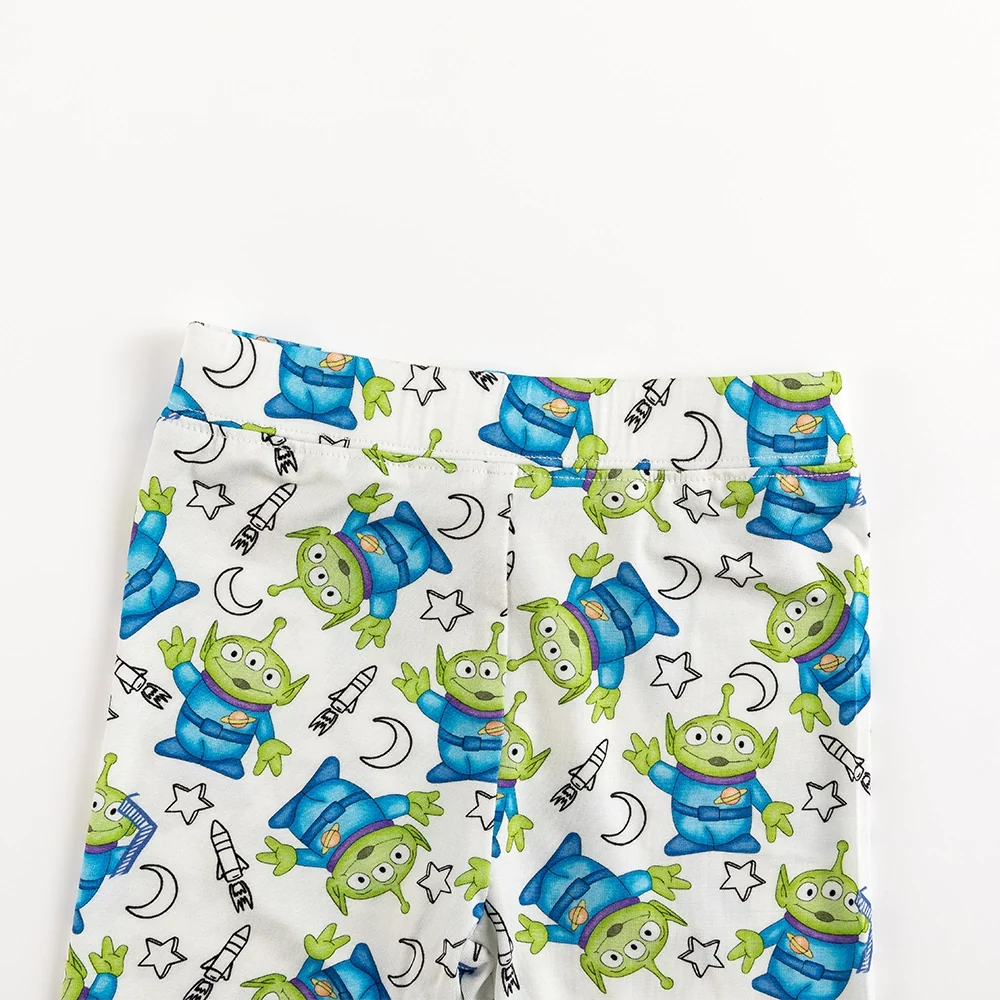 Green Monster Kids Bamboo Two-Piece Pajama Set