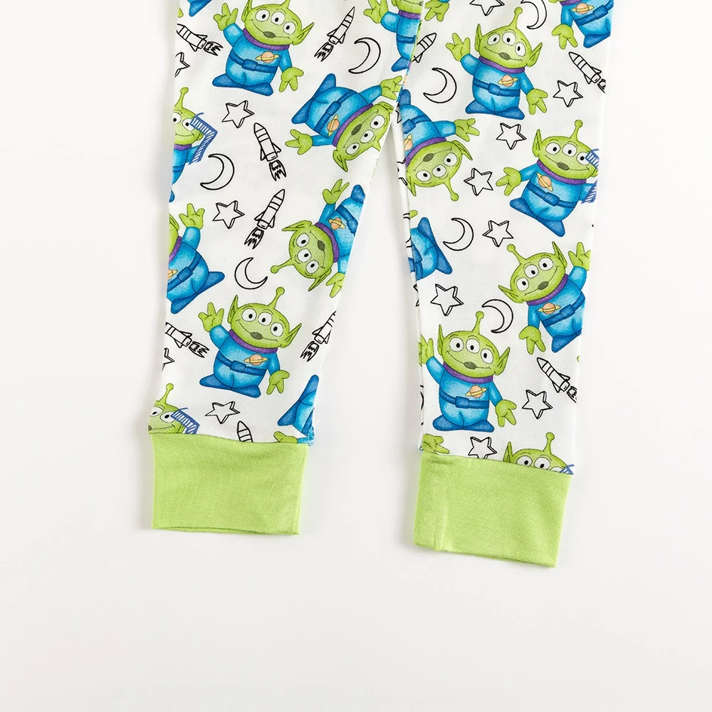 Green Monster Kids Bamboo Two-Piece Pajama Set