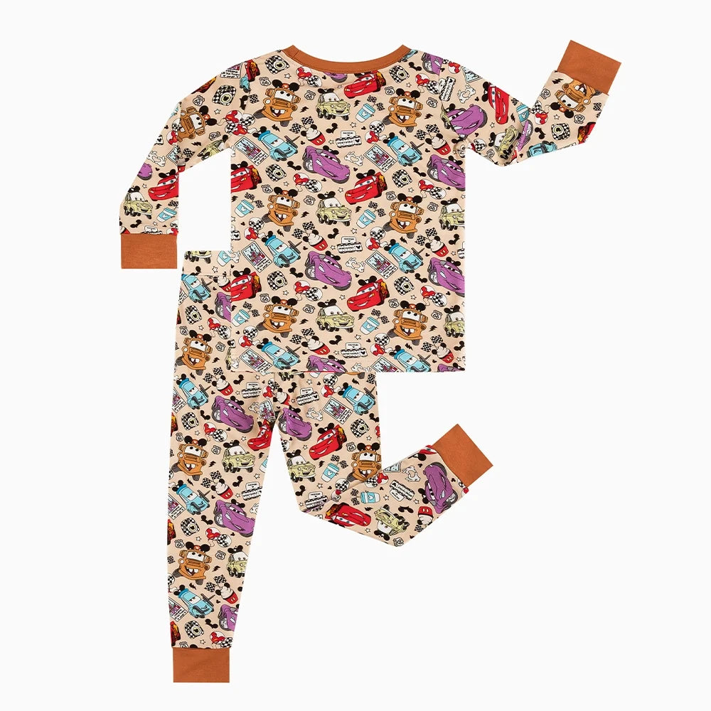 Car Club Kids Bamboo Two-Piece Pajama Set