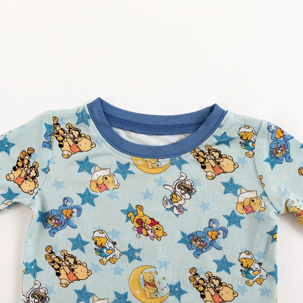Little Bear Pentagram Bamboo Long Sleeve Pajama Set