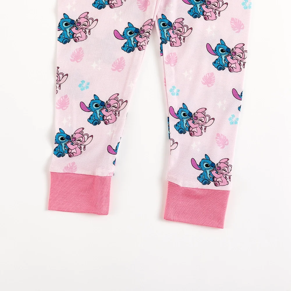 Blue Pink Baby Kids Bamboo Two-Piece Pajama Set Sale price