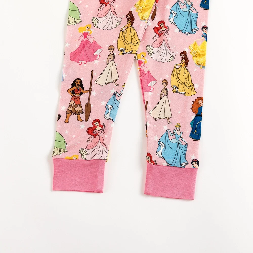 Princess Pink Pentacle Kids Bamboo Two-Piece Pajama Set