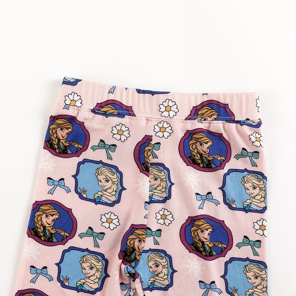 Flower Bow Princess Sisters Kids Bamboo Two-Piece Pajama Set
