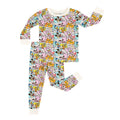 Cartoon Mouse Duck Dog Bamboo Long Sleeve Pajama Set