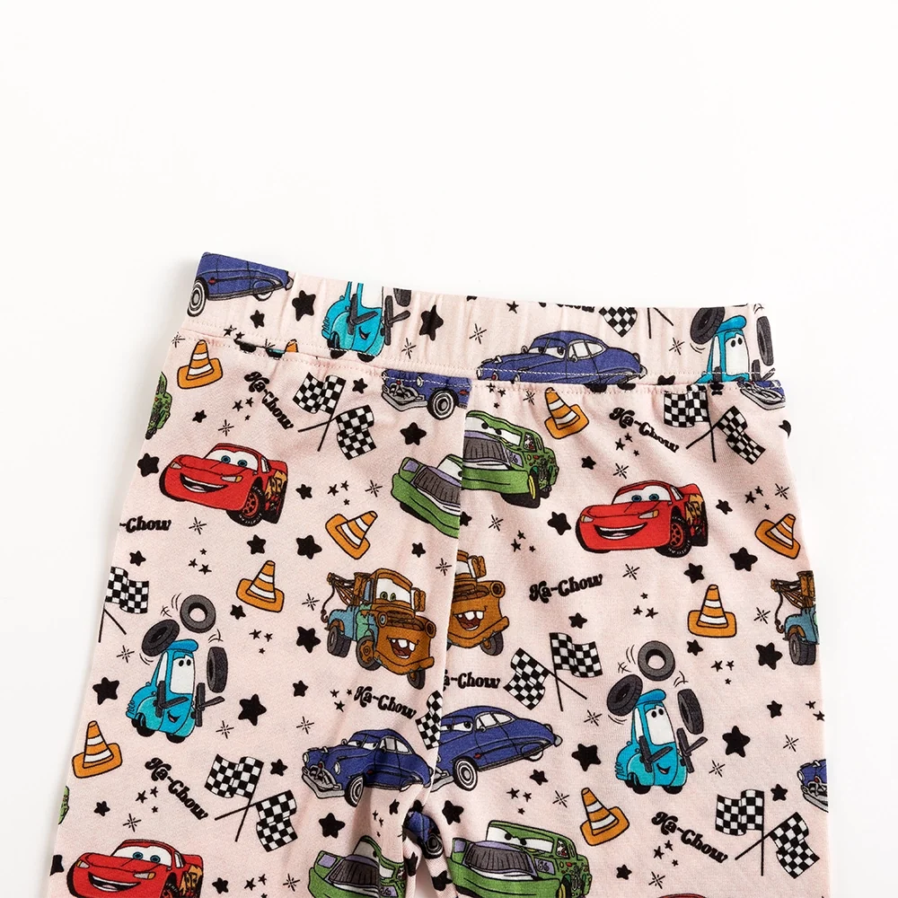 Cartoon Car Pentacle Kids Bamboo Two-Piece Pajama Set