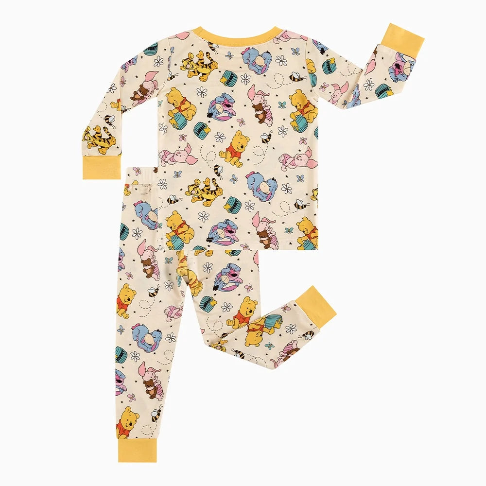 Little Bear Bee Pig Kids Bamboo Two-Piece Pajama Set