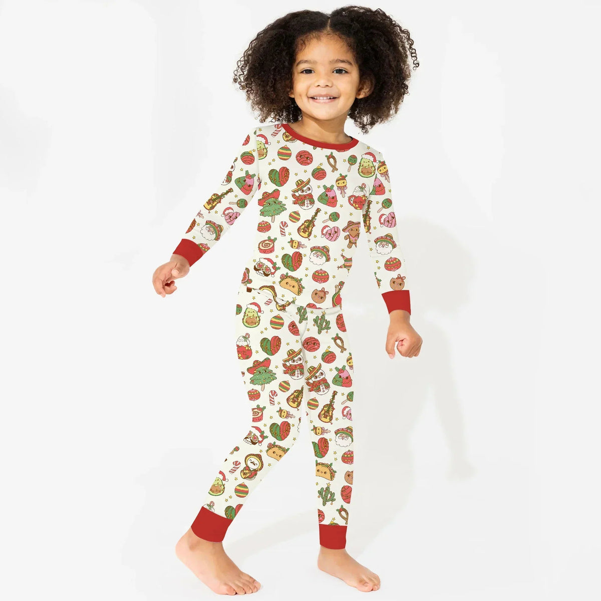 La Fiesta de Navidad Bamboo Two Piece Long Sleeve Pajama Set