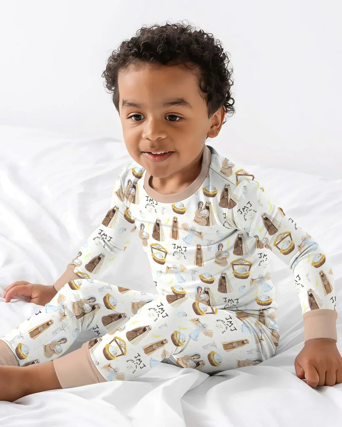 Holy Family Bamboo Two Piece Long Sleeve Pajama Set