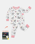 Colorable God Says I Am Butterfly Bamboo Two Piece Long Sleeve Pajama Set