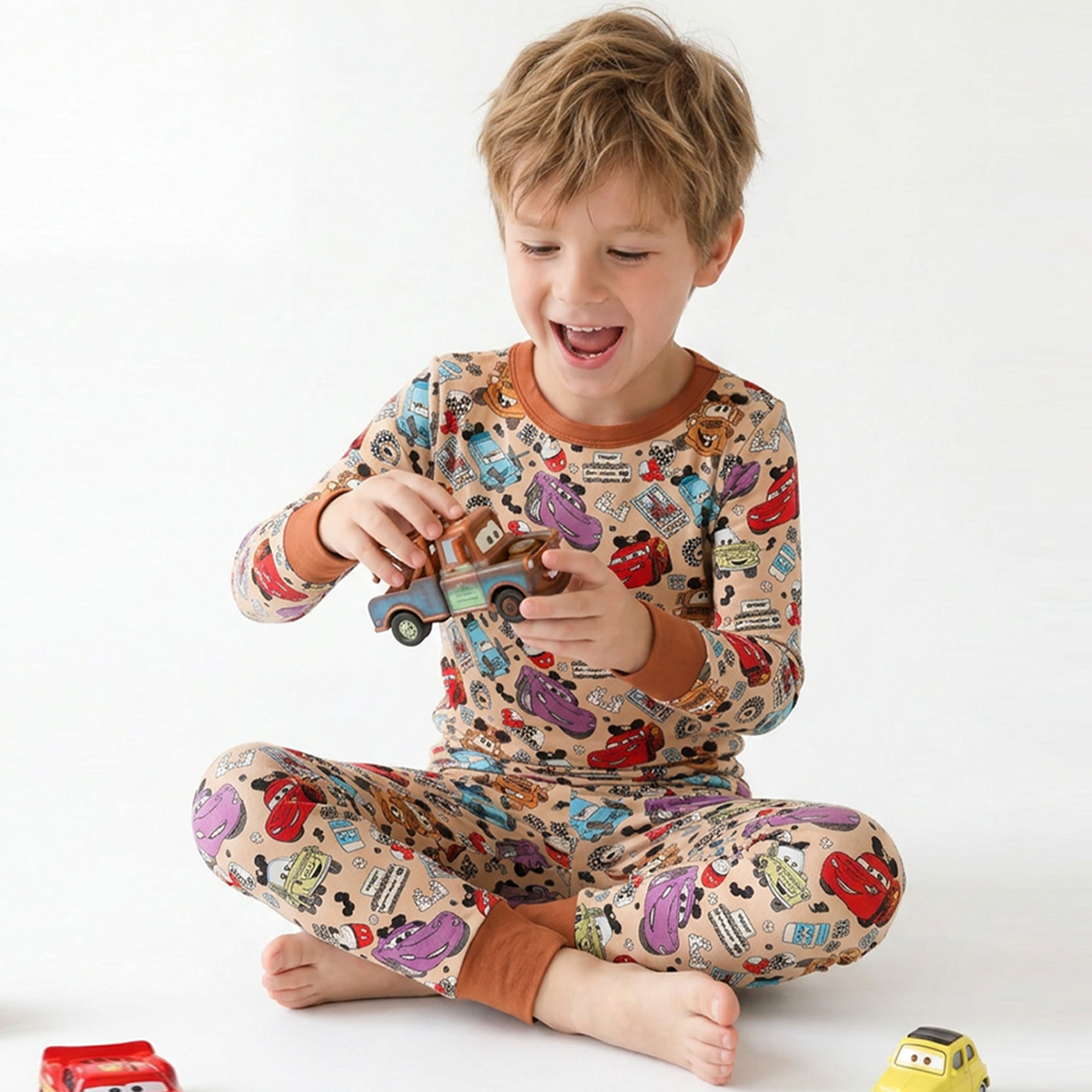 Car Club Kids Bamboo Two-Piece Pajama Set