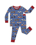 Stock Car Race Bamboo Two Piece Long Sleeve Pajama Set
