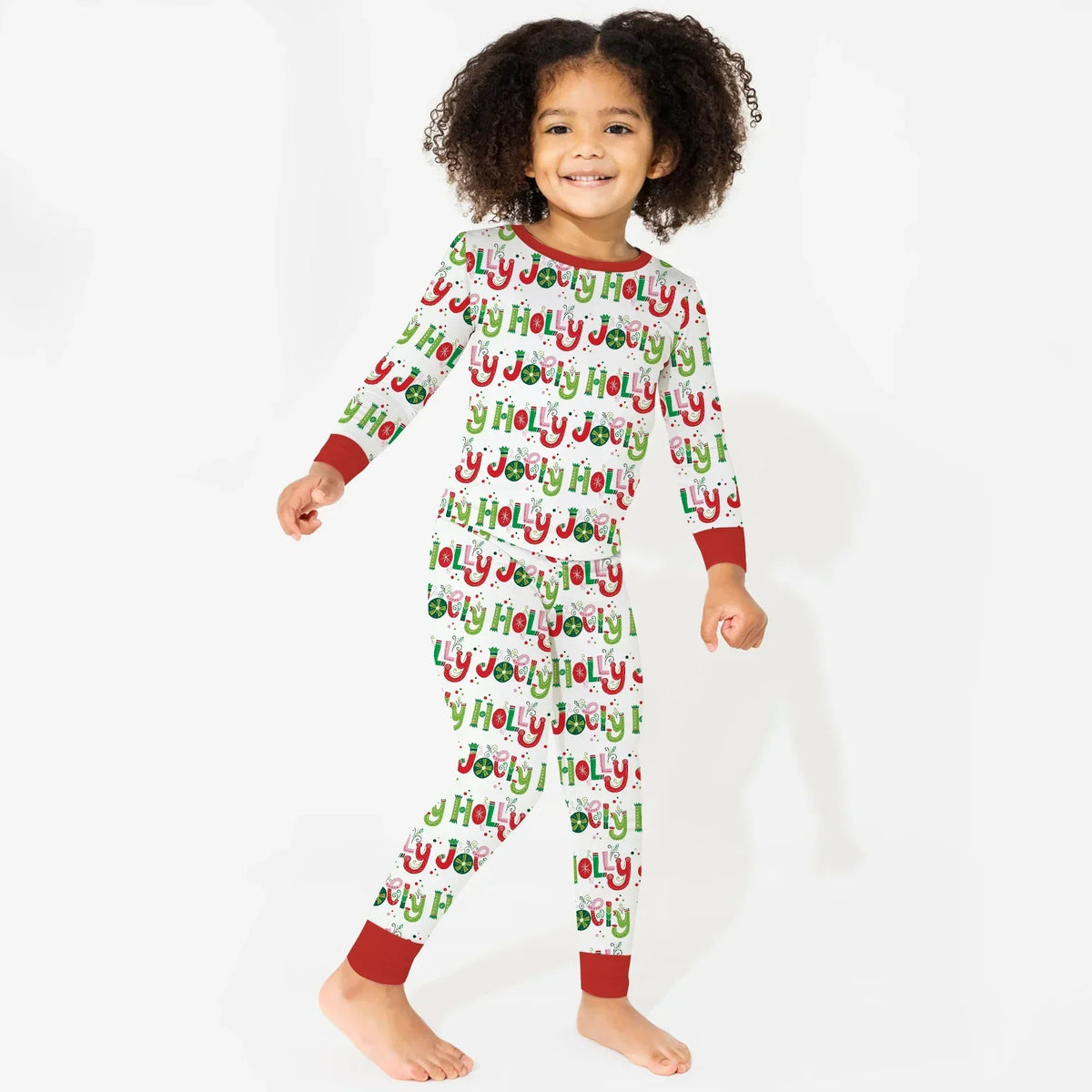 Holly Jolly Bamboo Two Piece Long Sleeve Pajama Set