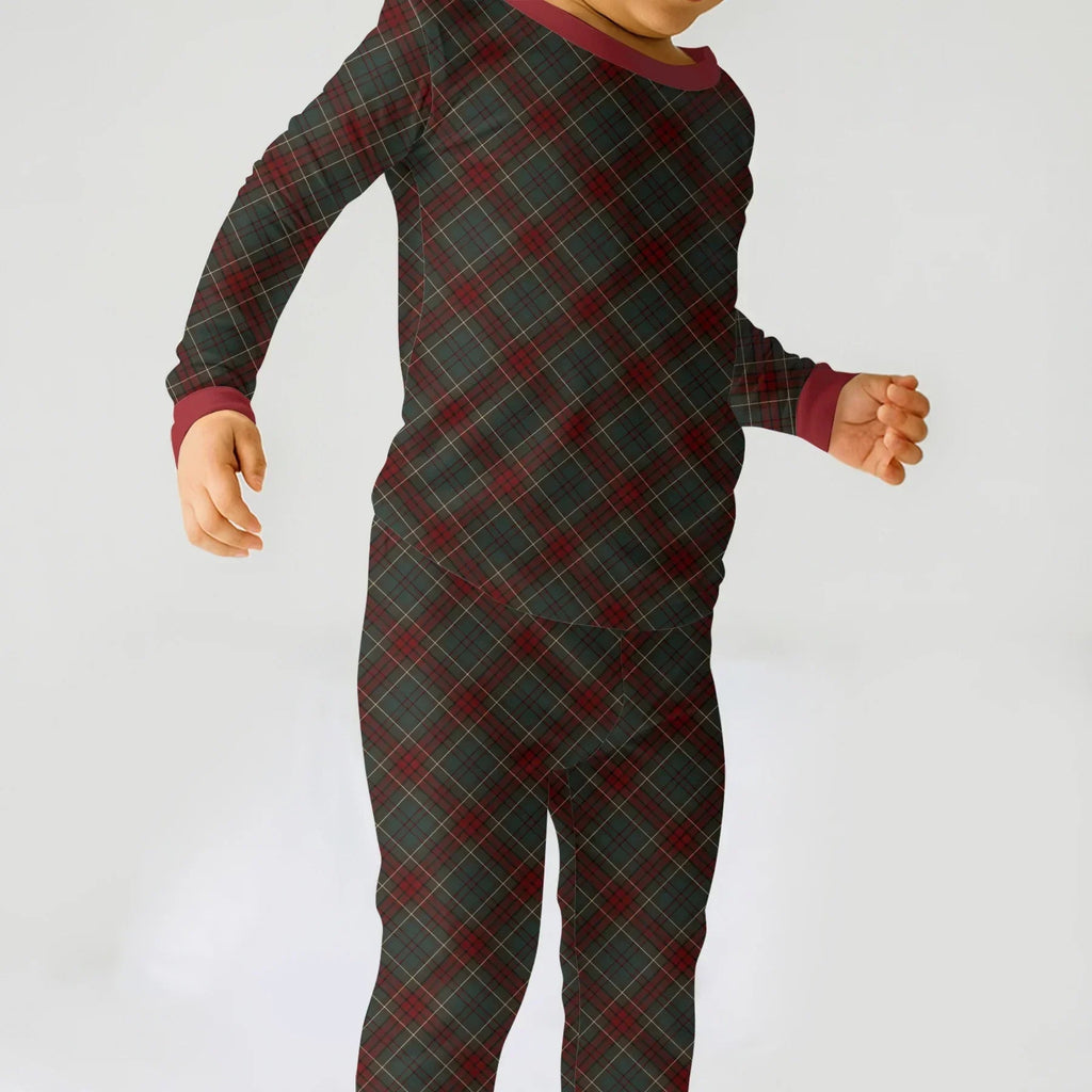 Merry Plaids Bamboo Two Piece Long Sleeve Pajama Set
