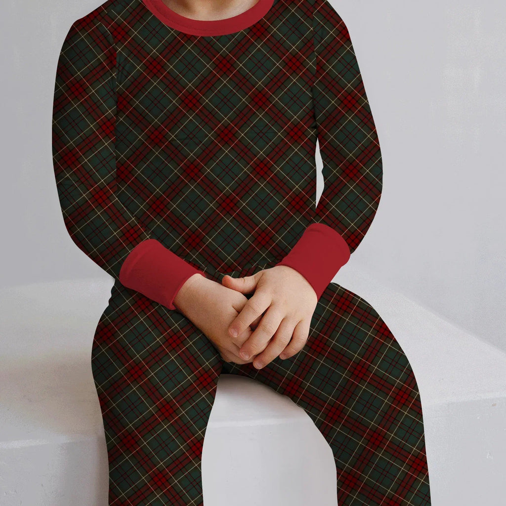 Merry Plaids Bamboo Two Piece Long Sleeve Pajama Set