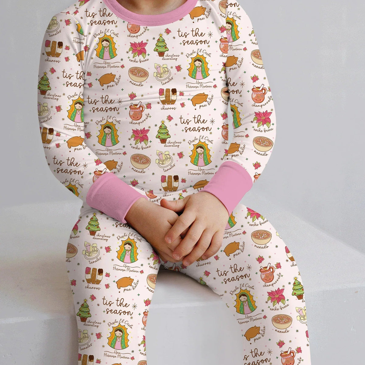 Our Lady of Guadalupe Bamboo Two Piece Long Sleeve Pajama Set