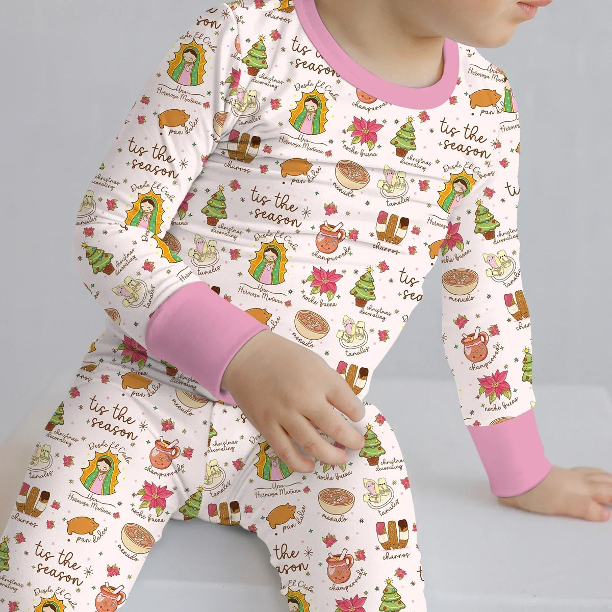 Our Lady of Guadalupe Bamboo Two Piece Long Sleeve Pajama Set