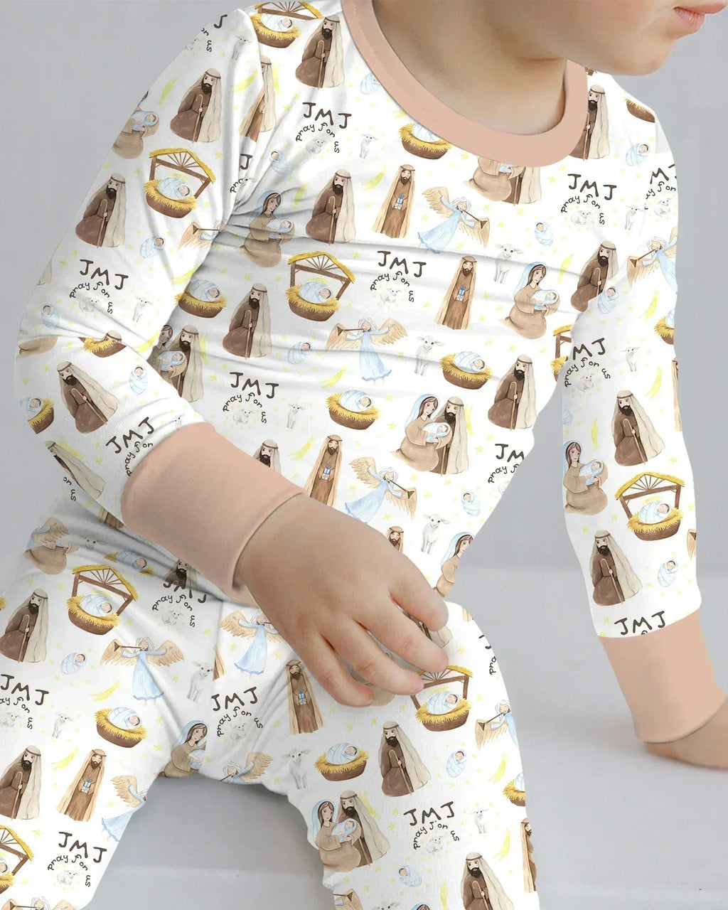 Holy Family Bamboo Two Piece Long Sleeve Pajama Set