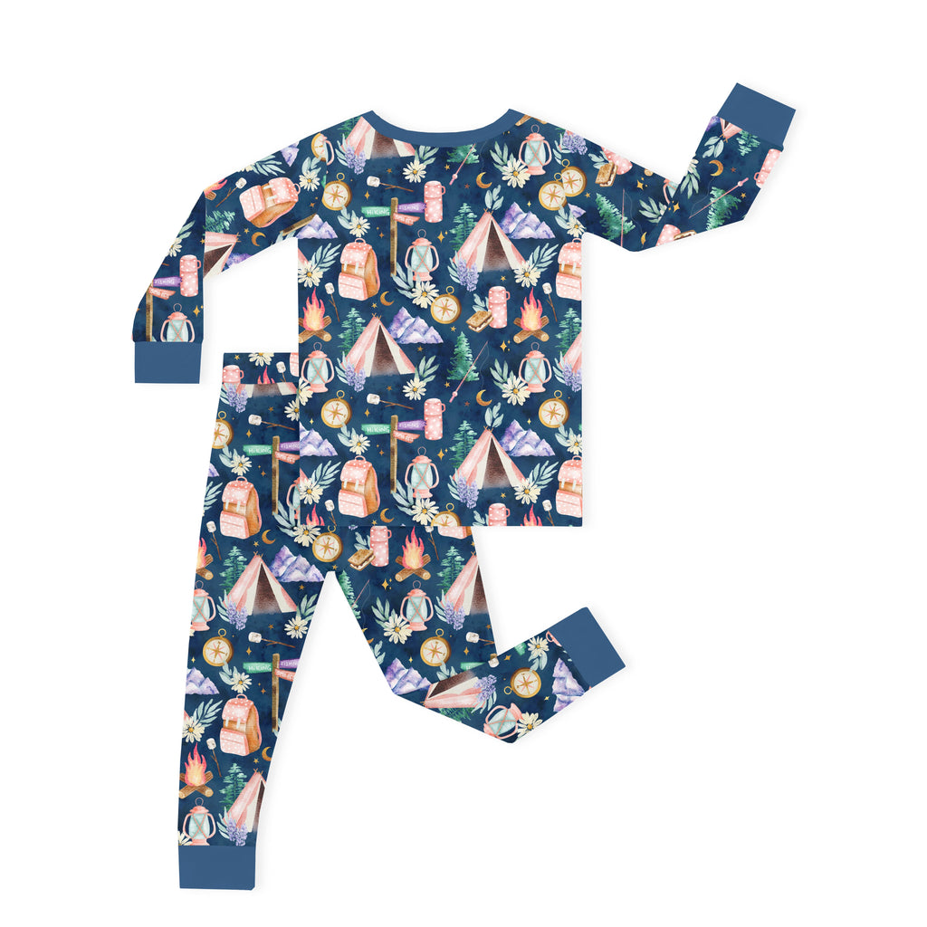 Nature Camping Night Kids Two-Piece Pajama Set