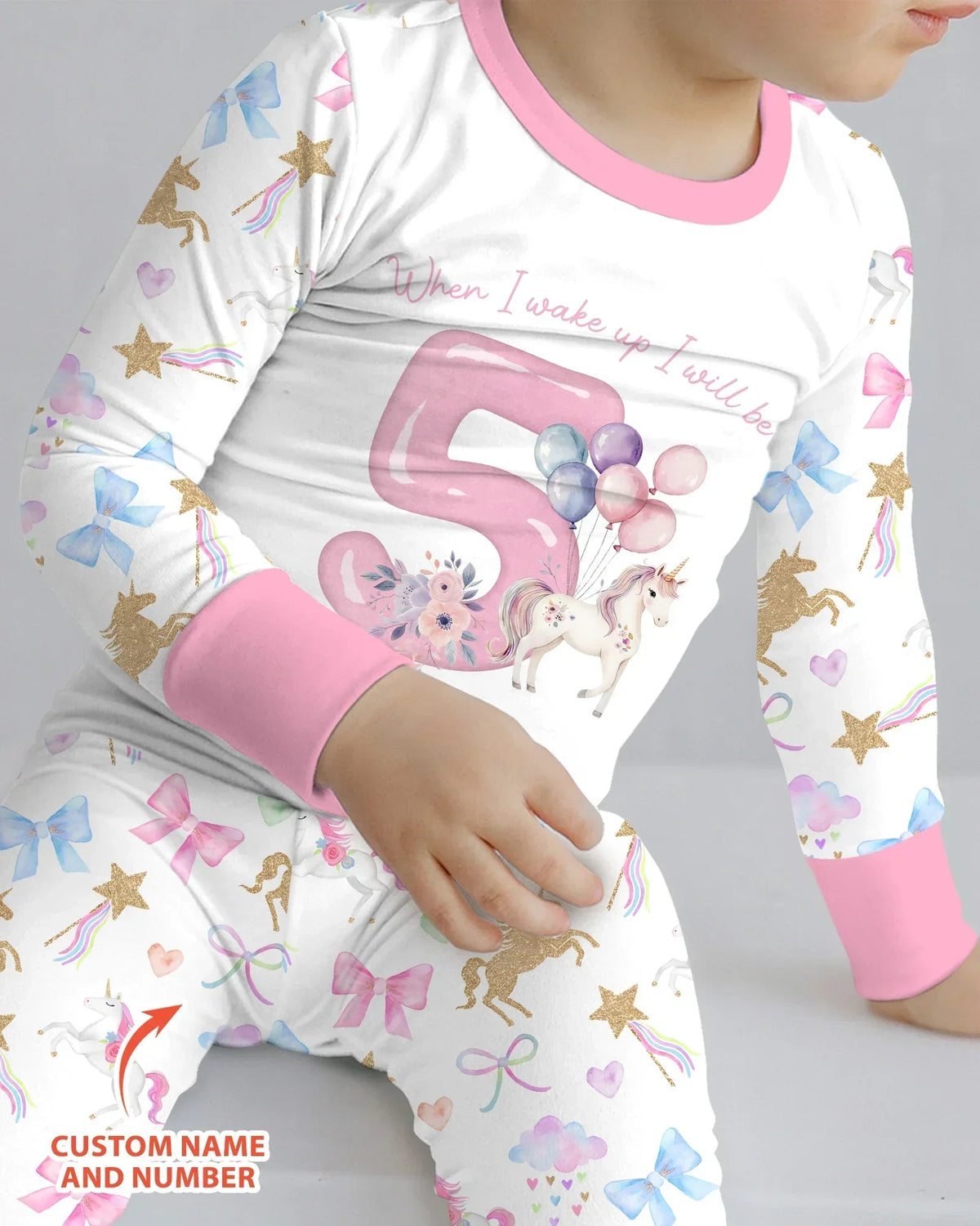 Custom Name When I Wake Up I Will Be Birthday Bamboo Two Piece Long Sleeve Pajama Set