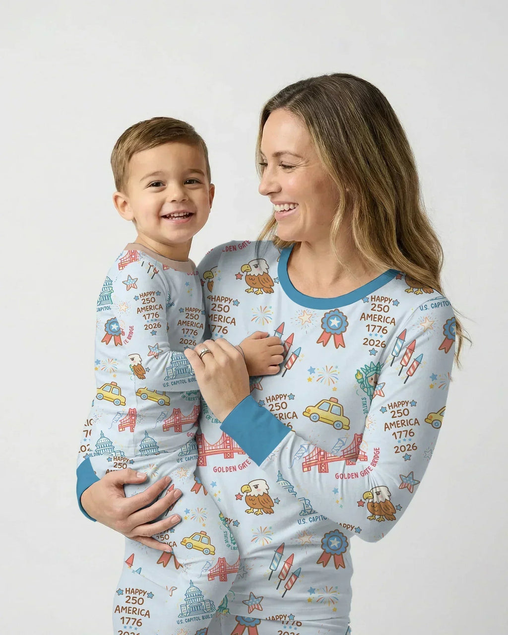 250 Years Of Freedom Bamboo Two Piece Long Sleeve Pajama Set