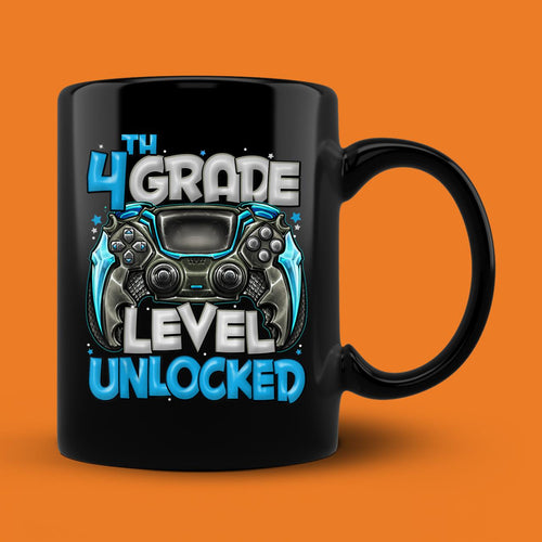 4th Grade Level Unlocked Back To School Mug