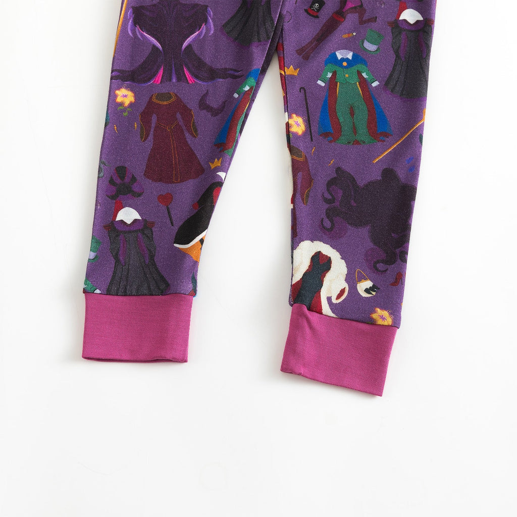Halloween Classic Cartoon Characters Bamboo Two-Piece Long Sleeve Pajama Set