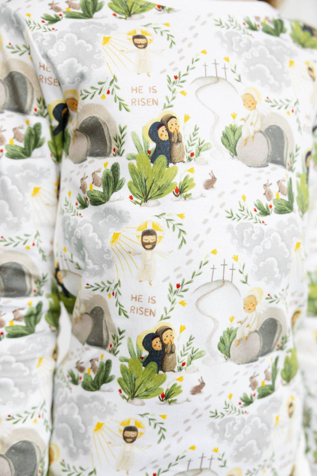 Cotton Long Sleeve Pajama Set - He Is Risen