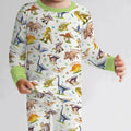 Dino Dreamland Bamboo Two Piece Long Sleeve Pajama Set