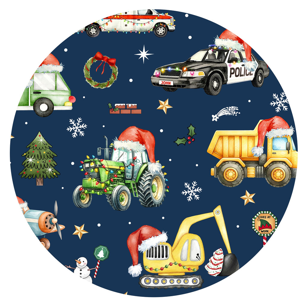Christmas Winter Trucks Ride Adventure Kids Bamboo Two-Piece Pajama Set