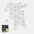All Colorable Fruit of the Spirit Bamboo Two Piece Long Sleeve Pajama Set