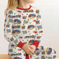 Away In A Manger Blessings Bamboo Two Piece Long Sleeve Pajama Set