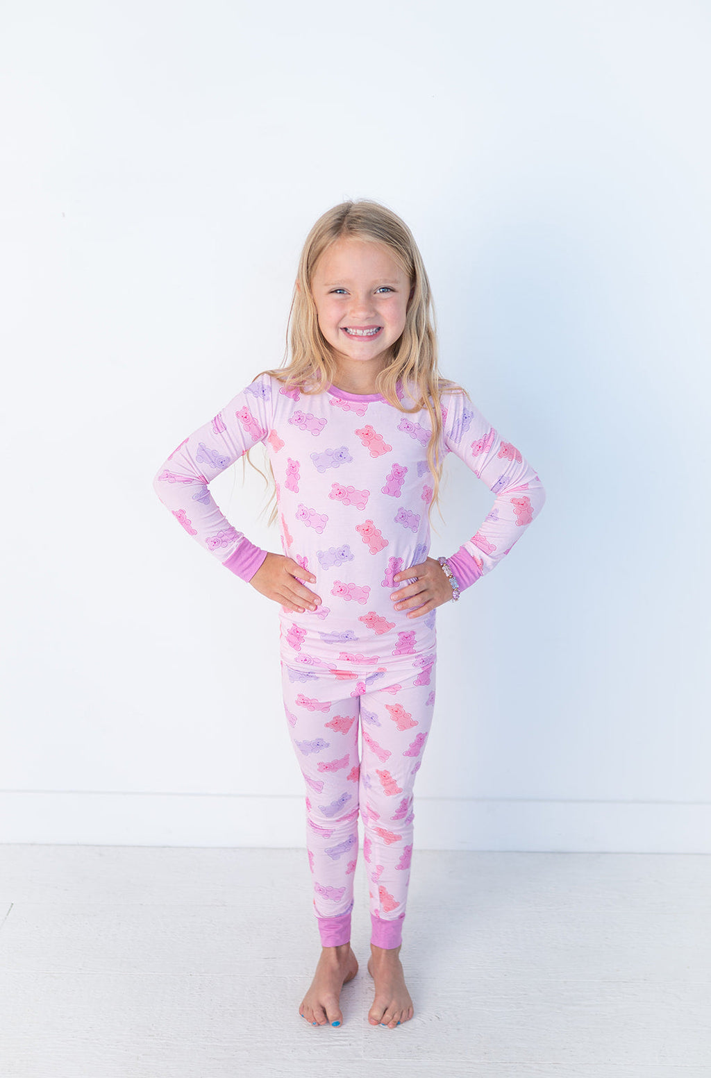 Gummy Bears (Long Sleeve PJ) - Pink