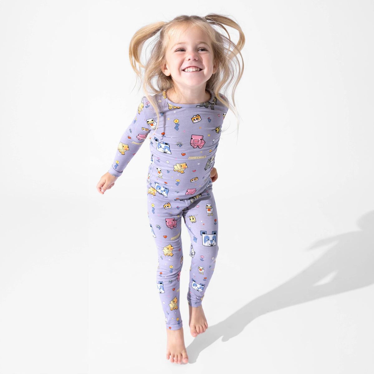 Long Sleeve Pajama Set - Minecraft Pixel Pals