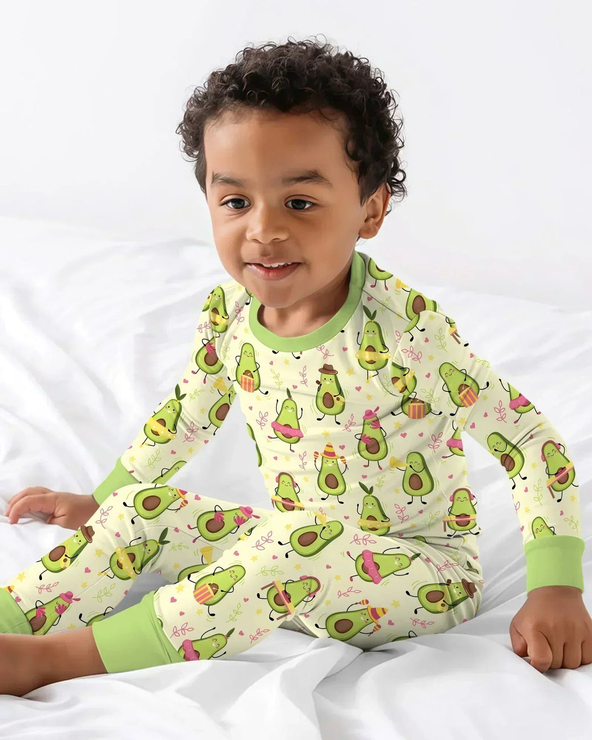 Avocado Fiesta Bamboo Two Piece Long Sleeve Pajama Set
