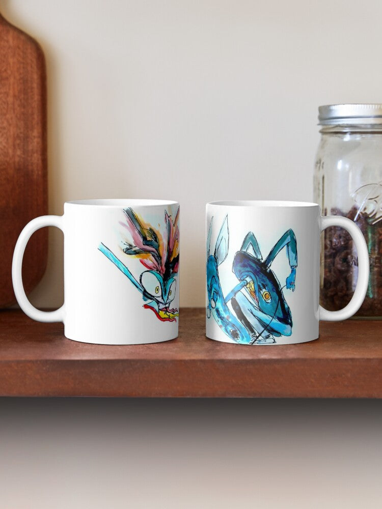 Another Brick In The Wall Pink Floyd Art Drawing White Mug