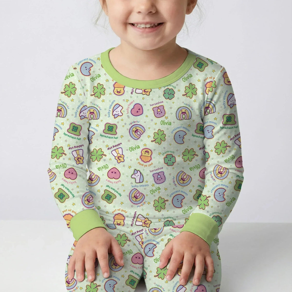 Lucky Charm Bamboo Two Piece Long Sleeve Pajama Set