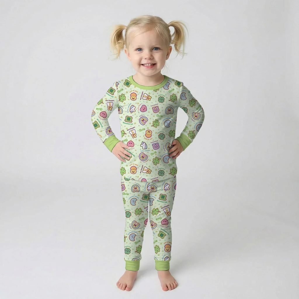 Lucky Charm Bamboo Two Piece Long Sleeve Pajama Set