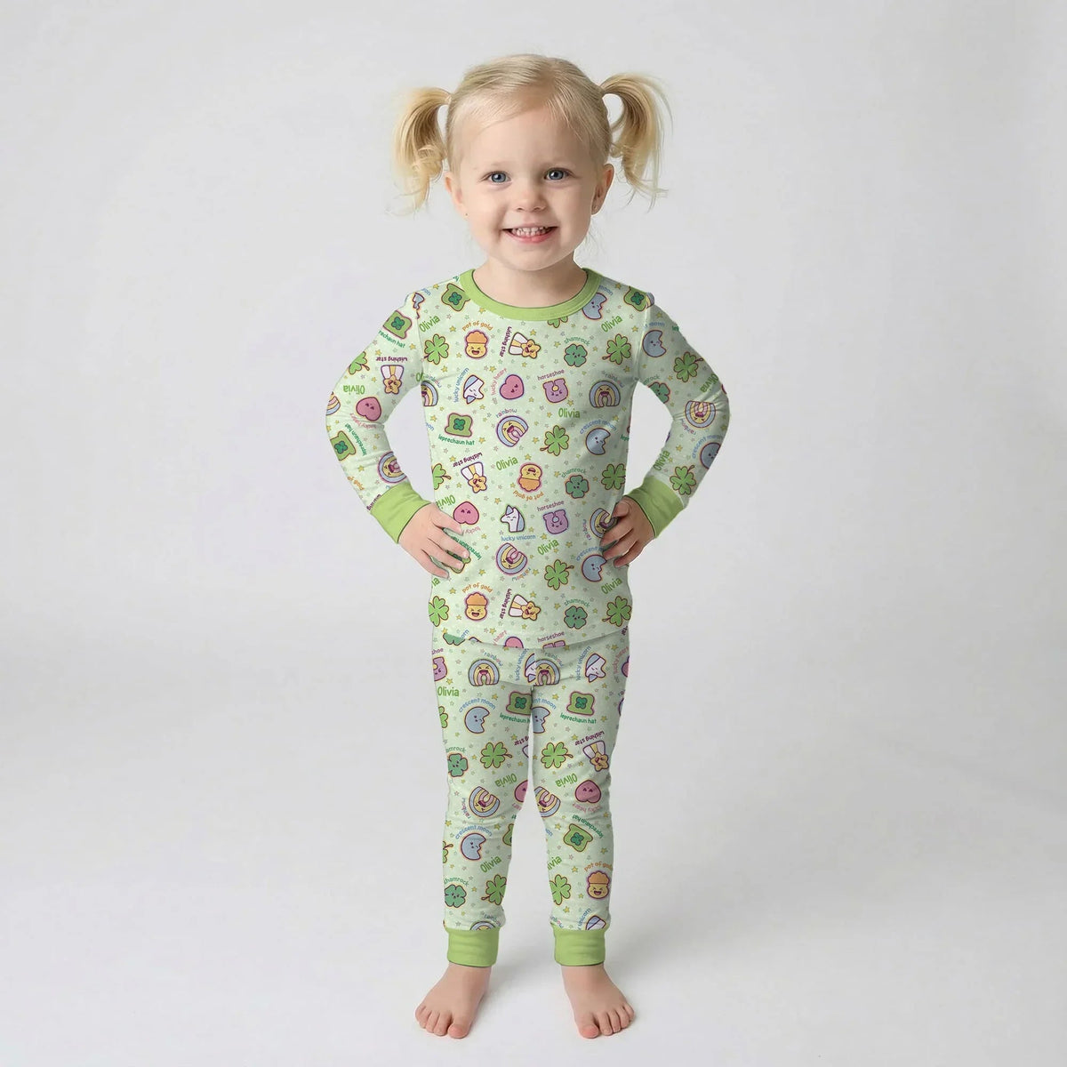 Lucky Charm Bamboo Two Piece Long Sleeve Pajama Set