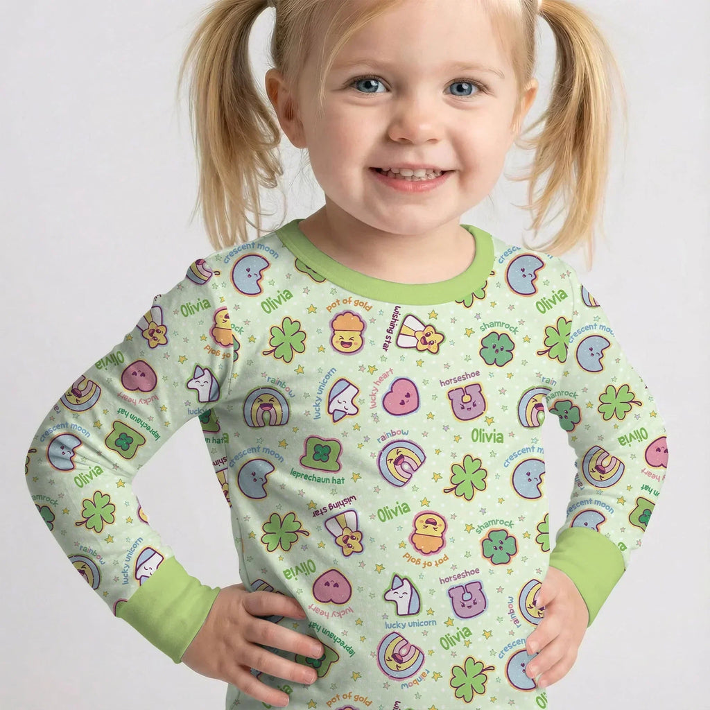 Lucky Charm Bamboo Two Piece Long Sleeve Pajama Set