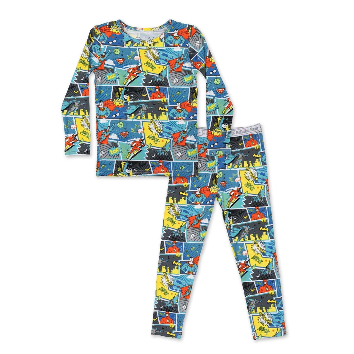 Long Sleeve Pajama Set - Justice League Heroes