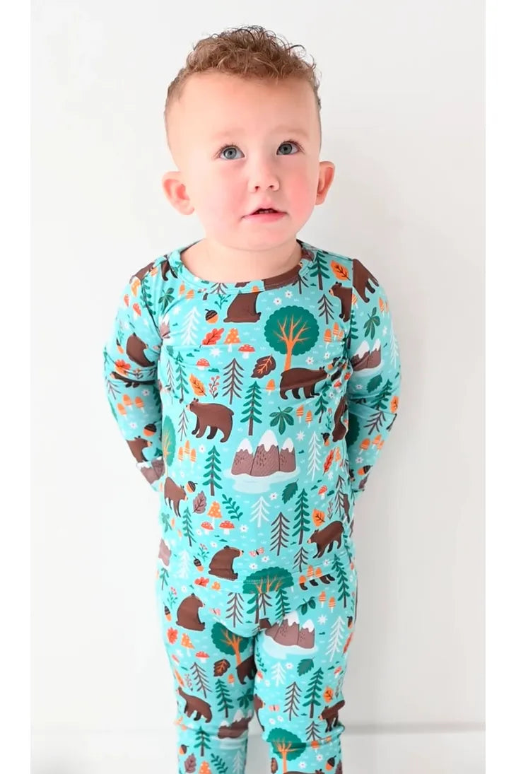 Bamboo Pajama Set - Woody Woodland Bear
