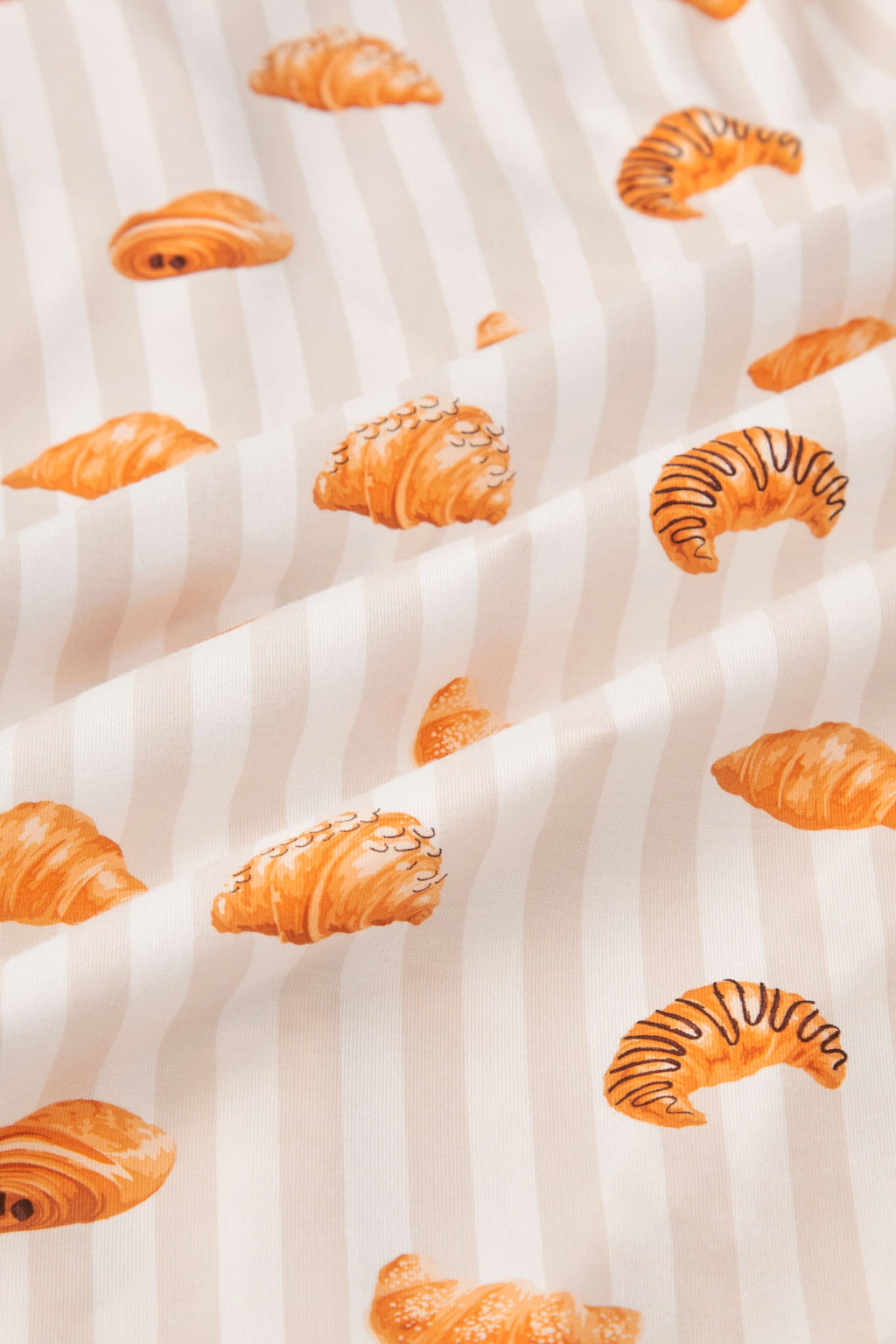 Long Sleeve Pajamas in Croissant
