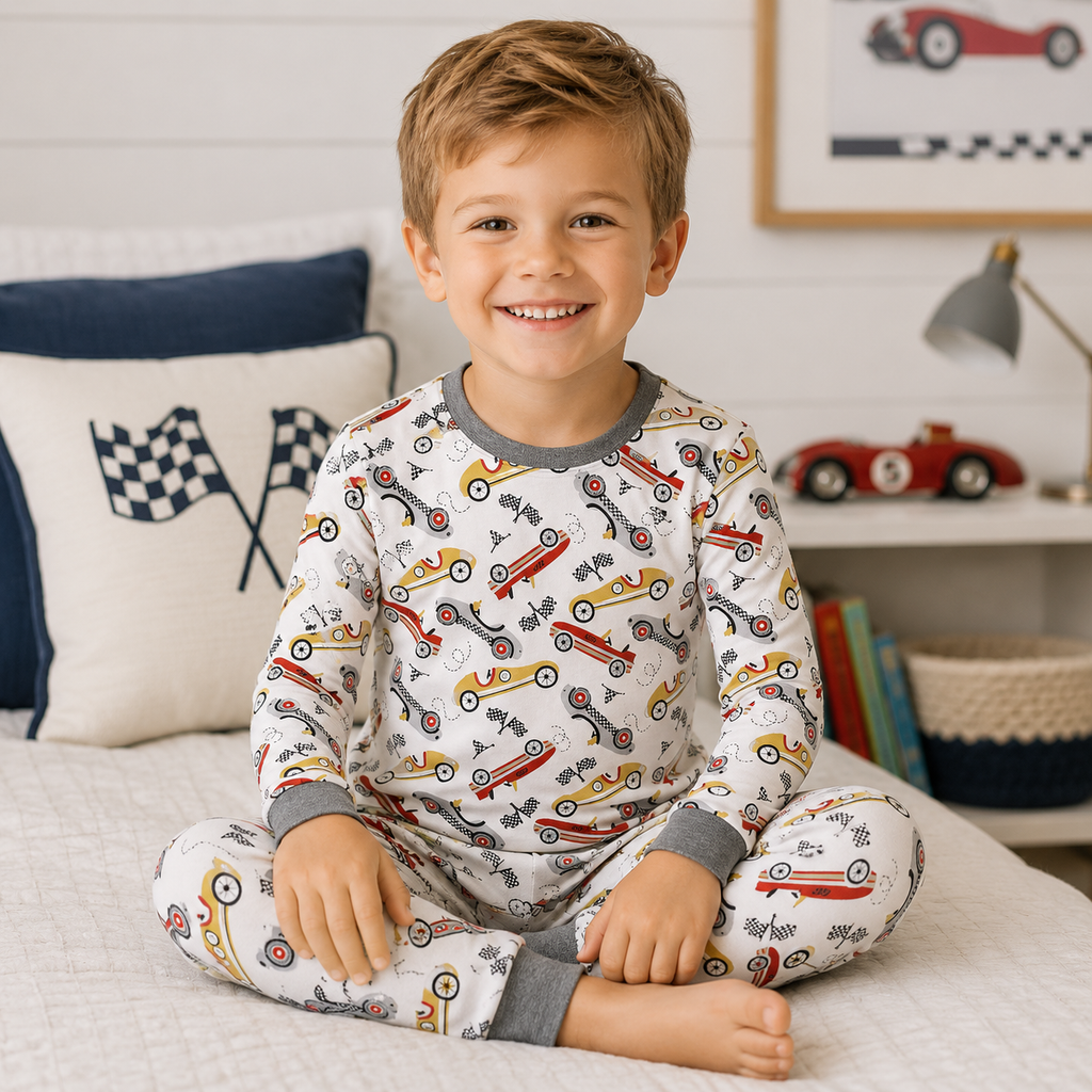 Speed Racer Boy's Bamboo Pajama Set 8Y