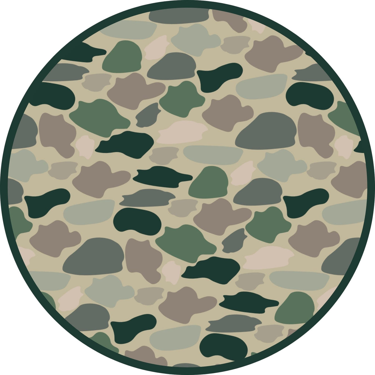 Classic Camo Two-Piece Waffle Knit Bamboo Long Sleeve Kids Pajama Pants Set