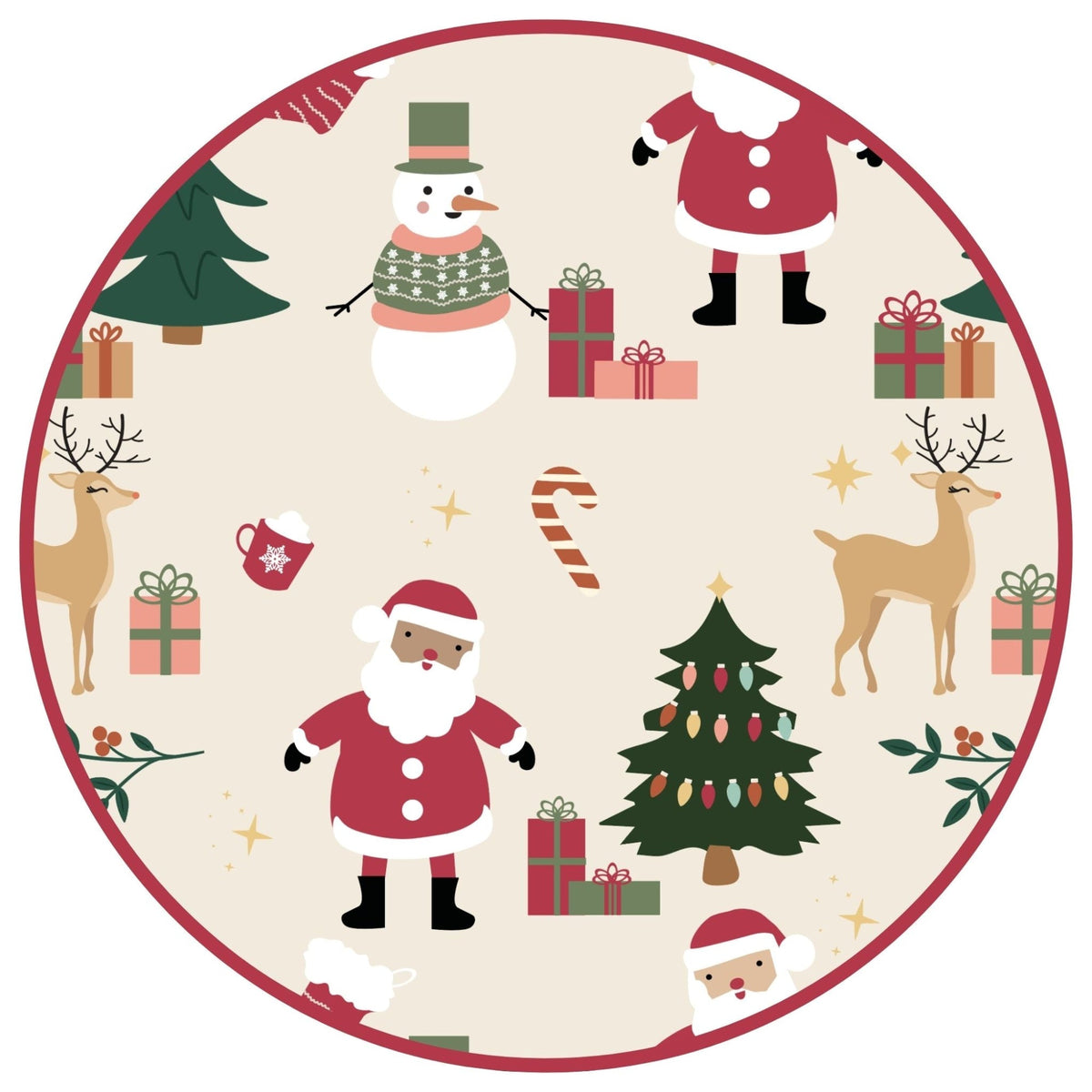 Cozy Christmas Bamboo Long Sleeve Kids Pajama Pants Set