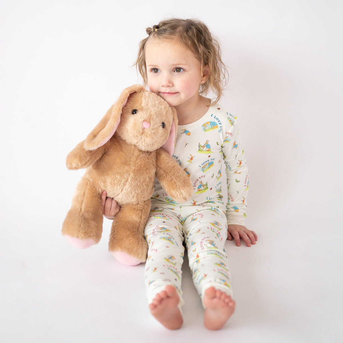 FancyPrince Mother's Day Bunny Love Kid Two-Piece Pajama Set